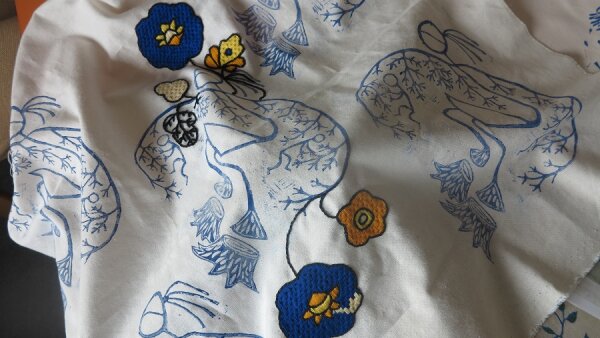 Výšivky ukrajinských žien v Pistoriho paláci