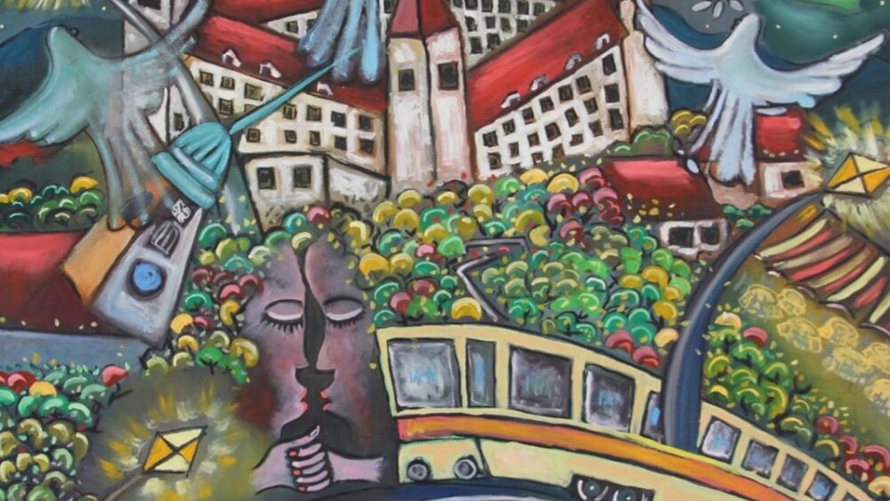 Vernisáž obrazov Yuria Gudkova v Ružinovskej galérii