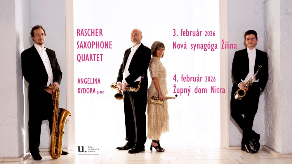Nekorunovaní králi saxofónu Raschèr Saxophone Quartet prichádzajú opäť na Slovensko