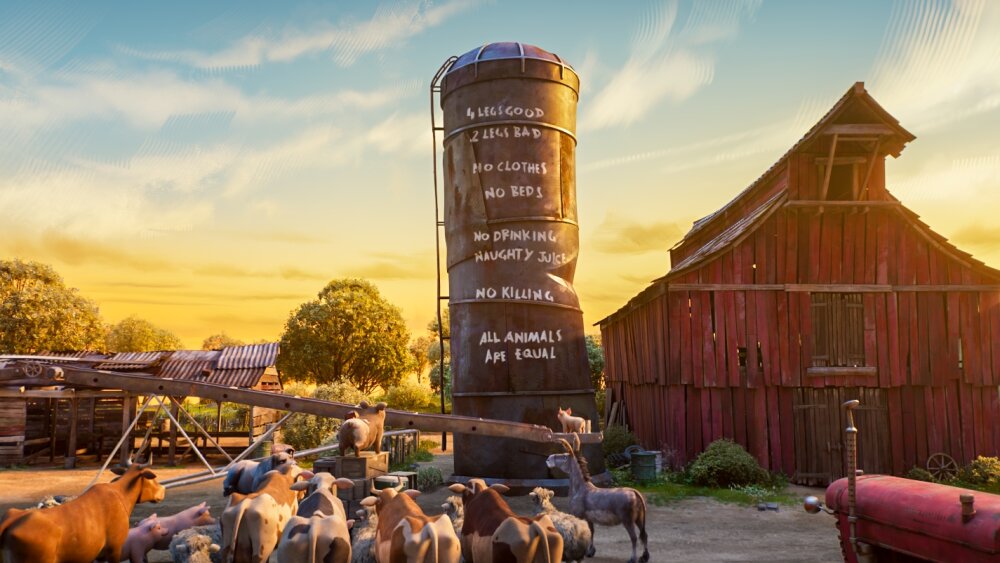 Orwellova Zvieracia farma má nové animované spracovanie a predstavuje ho trailerom
