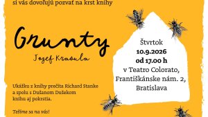 Jozef Krasula po desaťročiach v divadle prichádza s knihou Grunty
