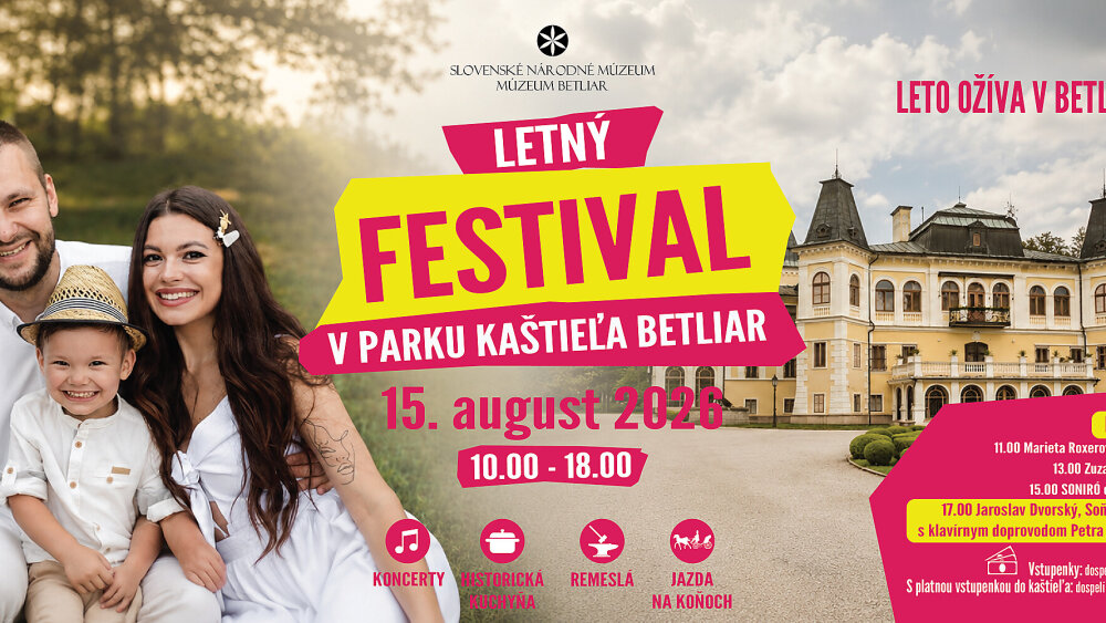 Múzeum Betliar - Letný festival v parku Kaštieľa Betliar
