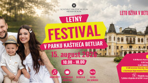 Múzeum Betliar - Letný festival v parku Kaštieľa Betliar