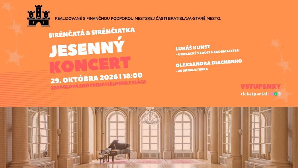 Jesenný koncert detských zborov Sirénčatá & Sirénčiatka