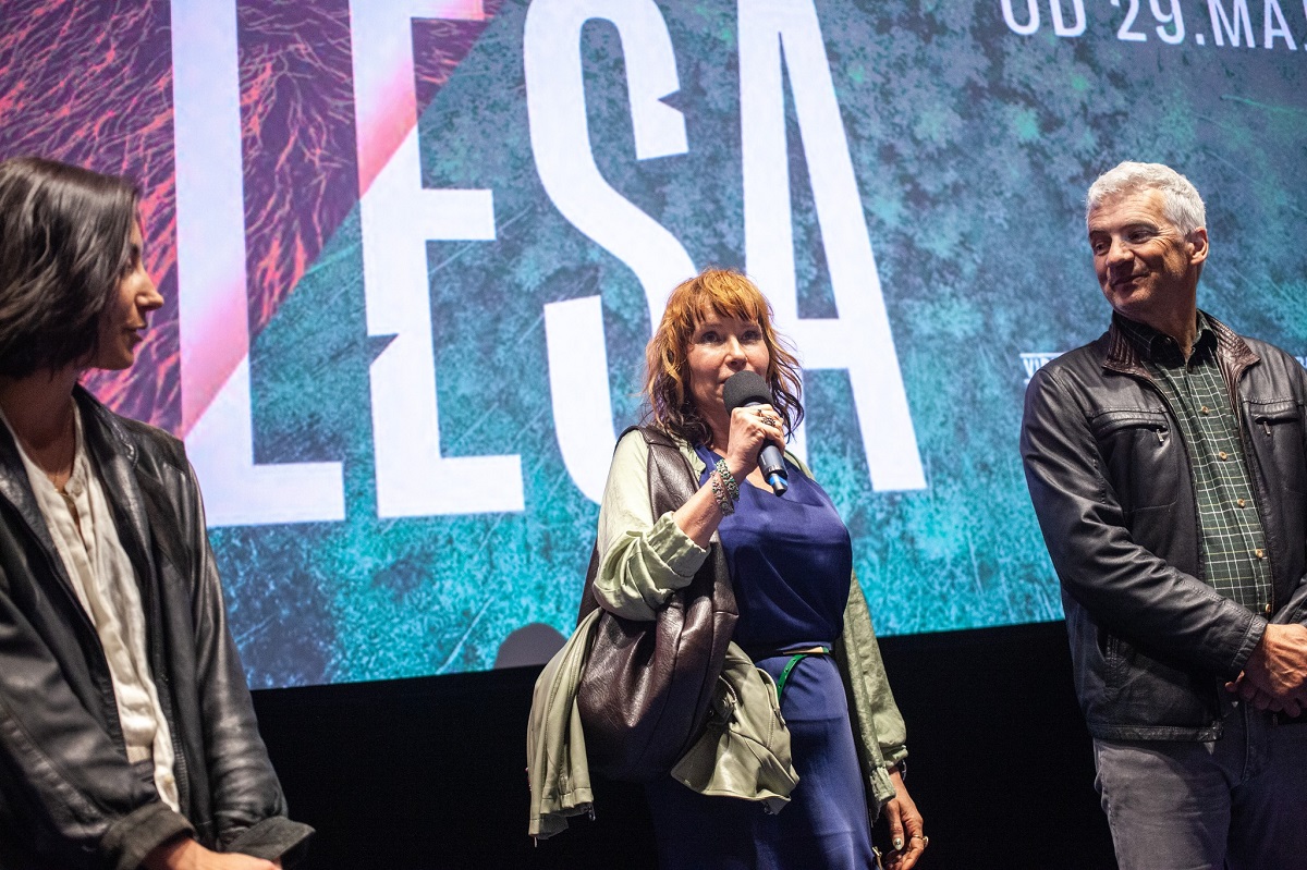 Zuzana Puissi na premiére filmu Hlas lesa