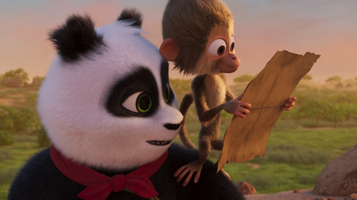Záber z filmu Medvedík panda v Afrike