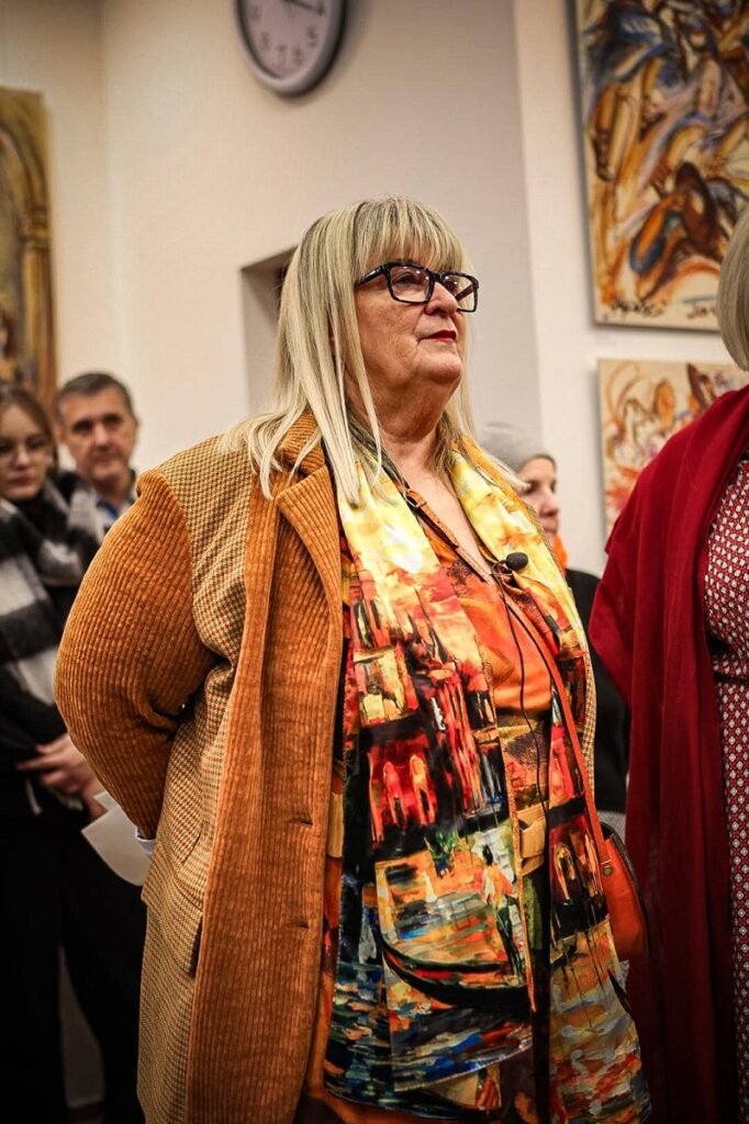 Viera Zavarčíková na výstave Kráľovi pokoja a mieru II