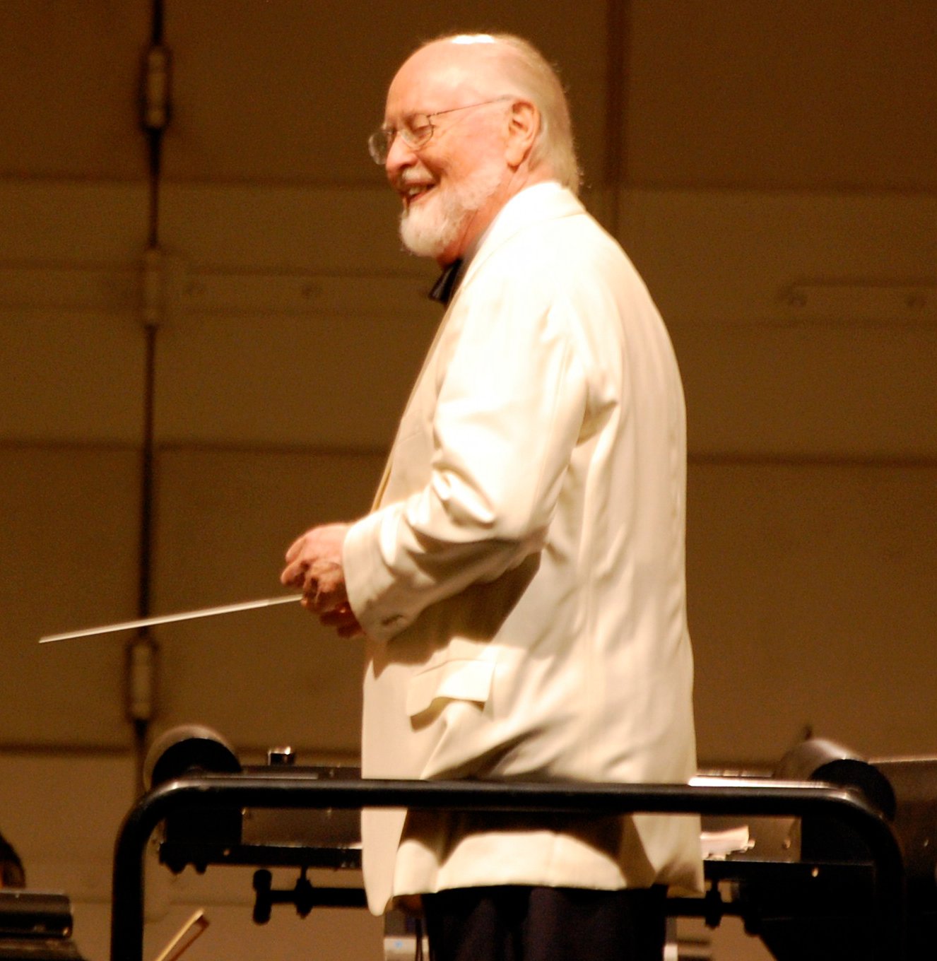 Williams conducting at Hollywood Bowl in 2009