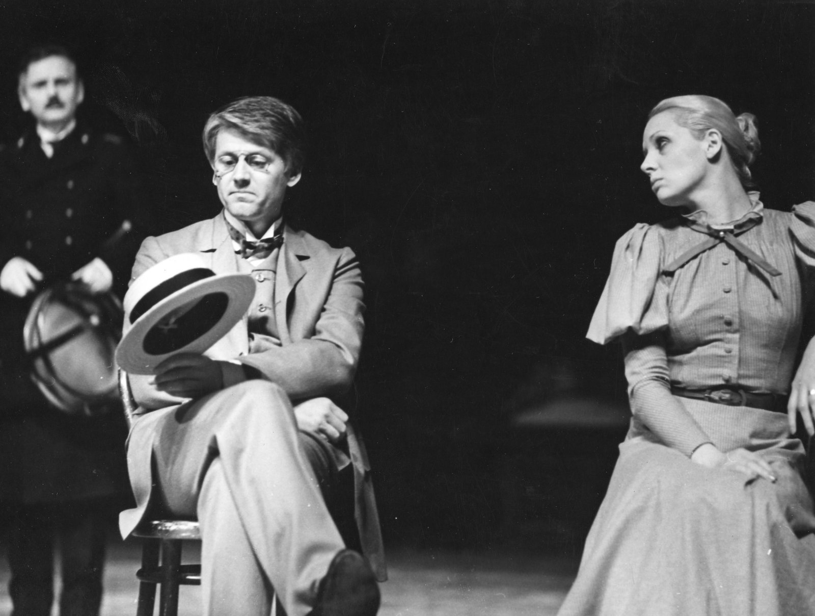 Tri sestry (1984), Emil Horváth(Tuzenbach), Zdena Studenková(Irina) Foto Jozef Vavro