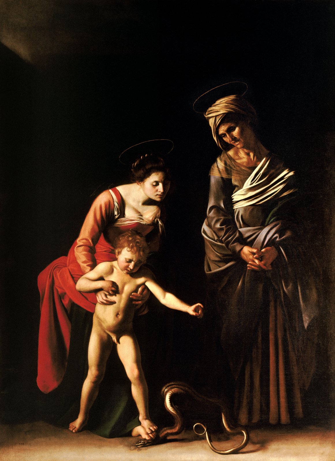 Madona s dieťaťom a svätou Annou / Madonna dei Palafrenieri / Madonna and Child with Saint Anne