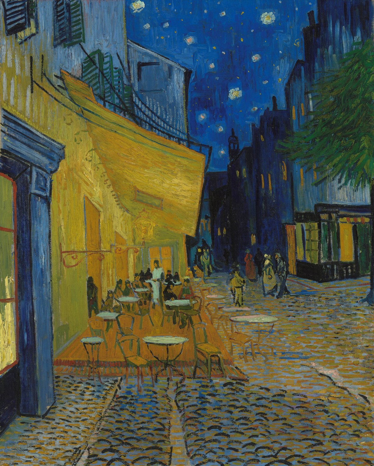 Terasa kaviarne v noci / Caféterras bij nacht (Place du Forum) / Café Terrace at Night (Place du Forum)