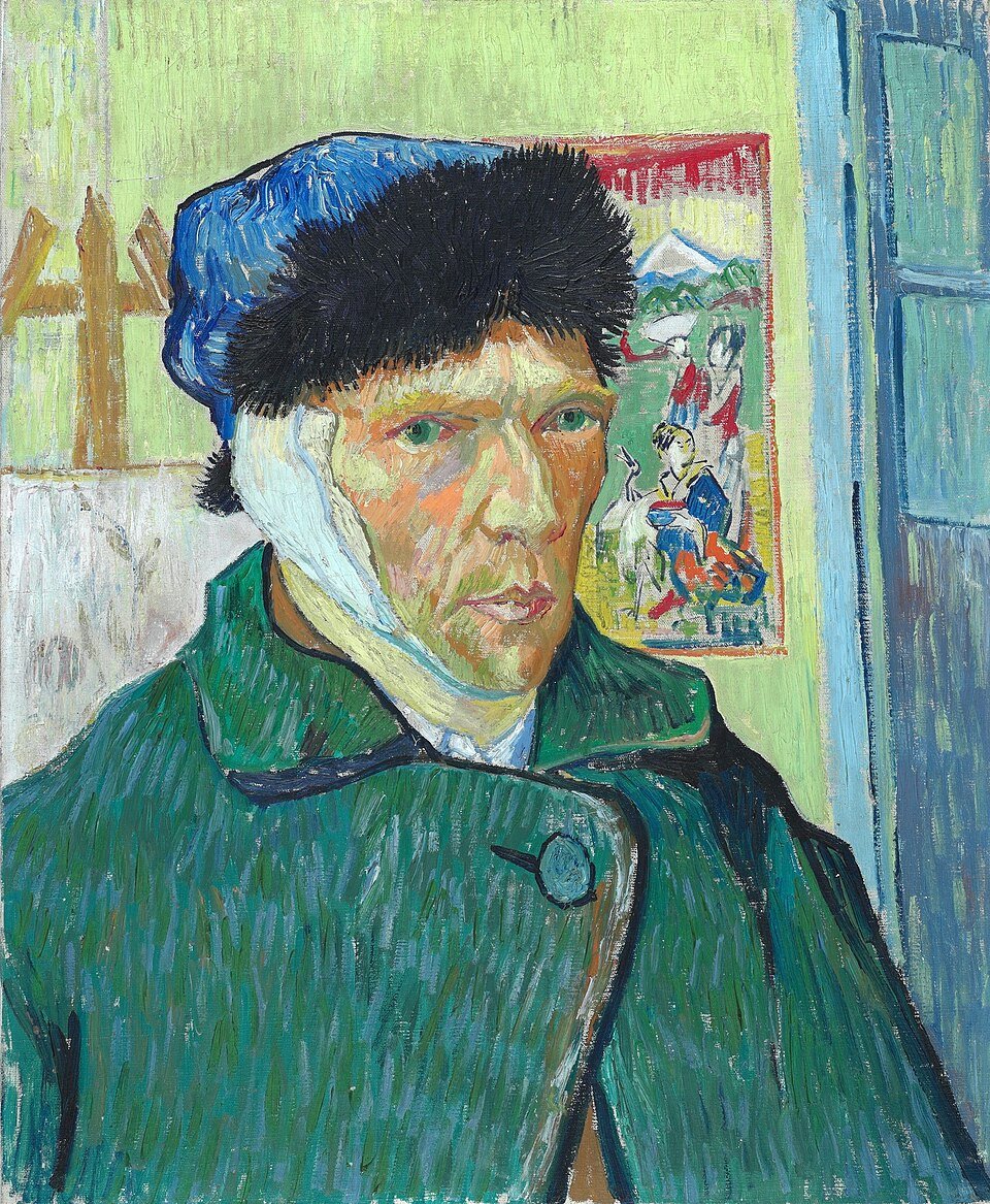 Autoportrét s obviazaným uchom / Zelfportret met verbonden oor / Self-Portrait with Bandaged Ear