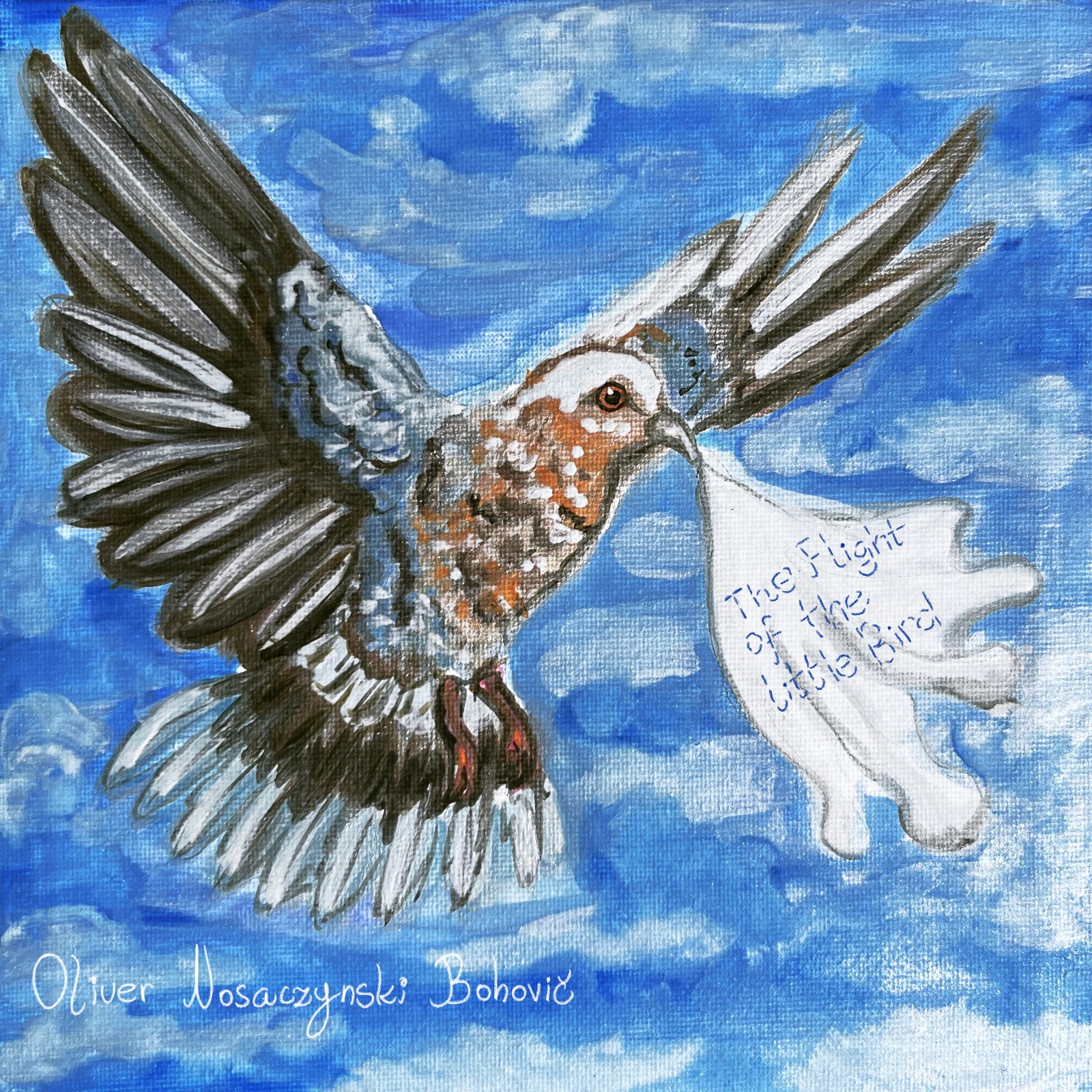 Artwork singla The Flight of the Little Bird / Autorka: Ema Nosaczynská