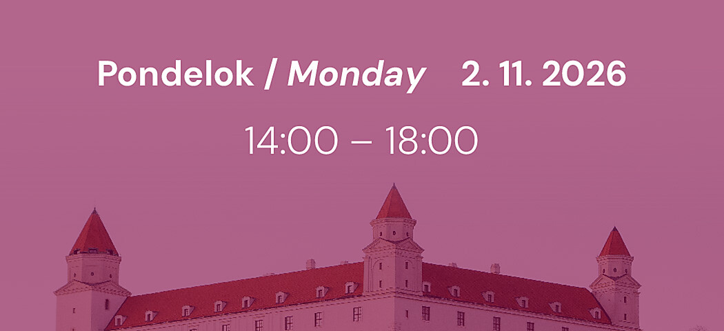 Pondelok 2. 11. 2026: otvorené od 14:00