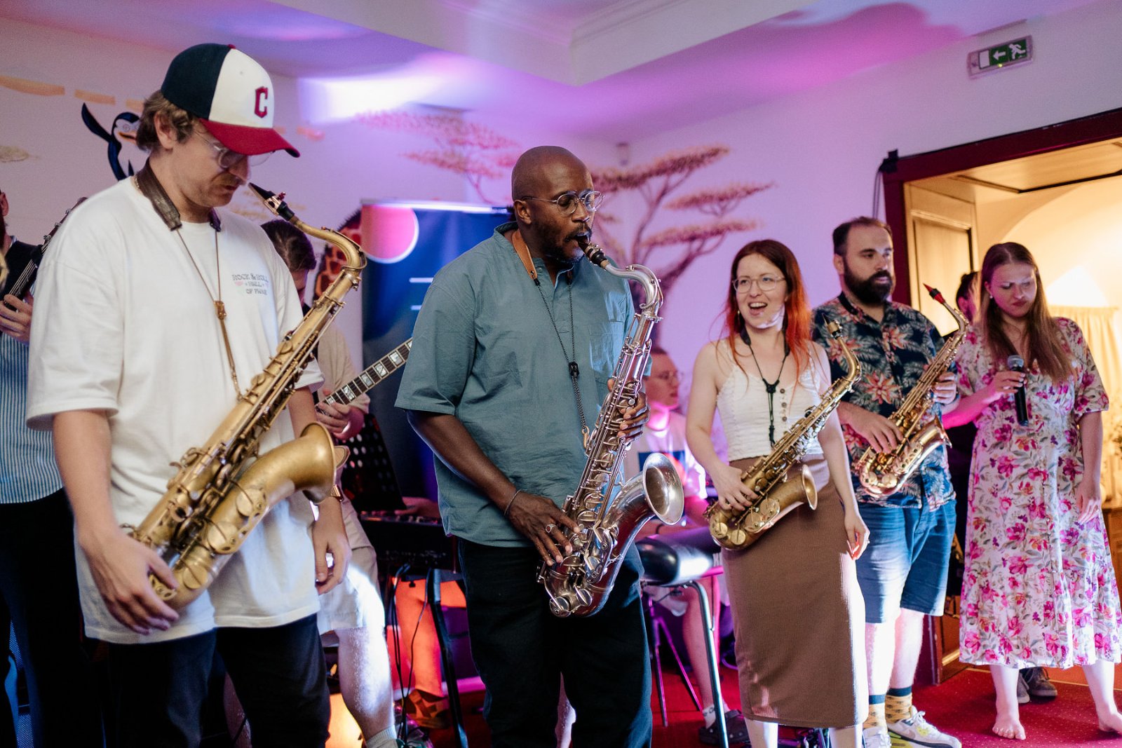 Gregory Groover Jr. počas jam session Letného workshopu Za hranice s hudbou / Foto: František Peťko